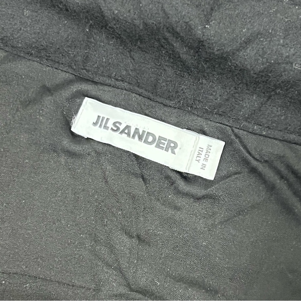 Jil Sander Black Short Sleeve Wool Mini Dress - Picture 4 of 6